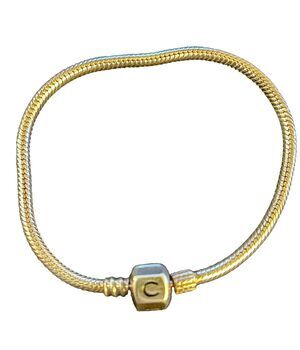 Chamilia Sterling Silver Snap Charm Snake Bracelet Signed CHAM 925 - 13.8g’s
